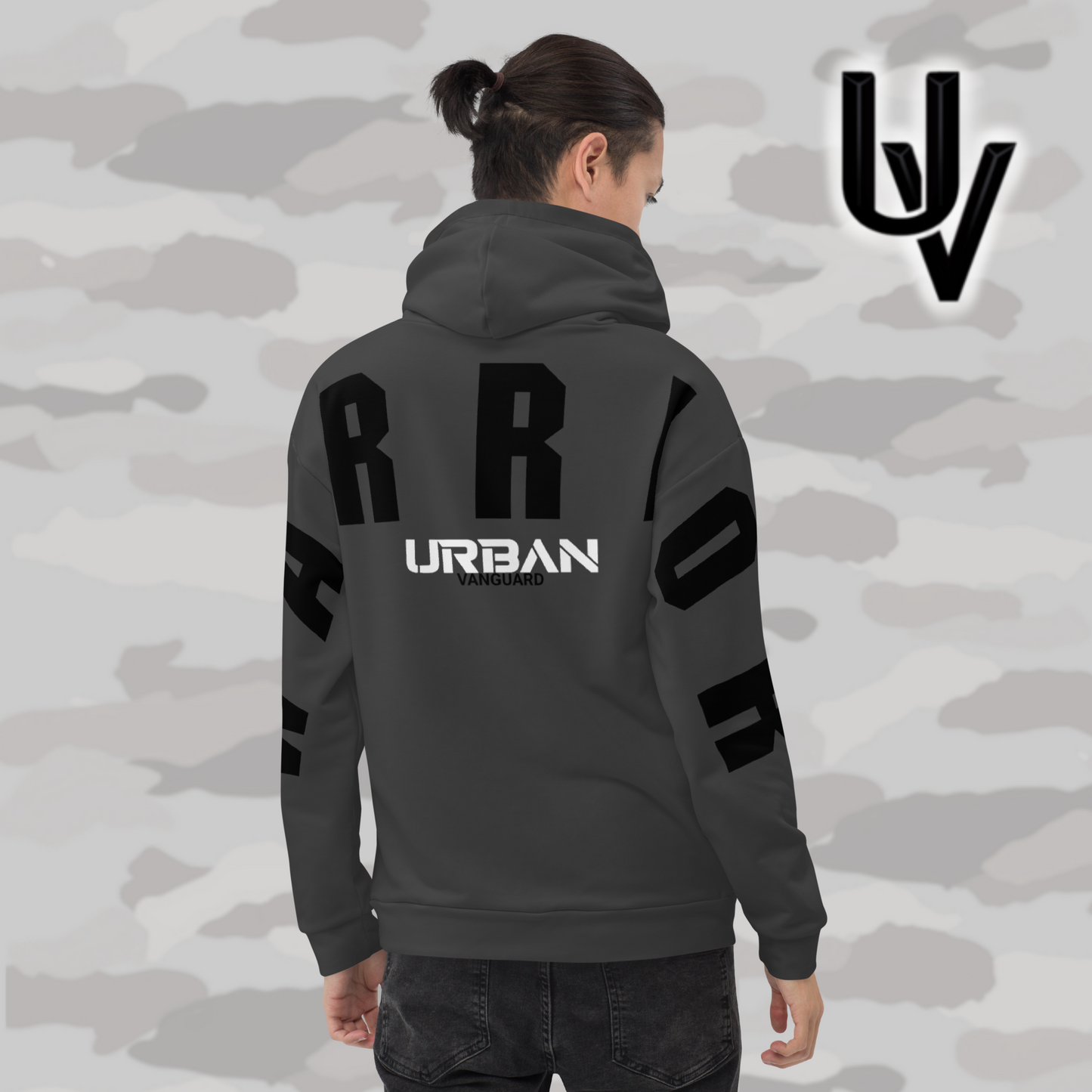 WARRIOR Hoodie grau - unisex