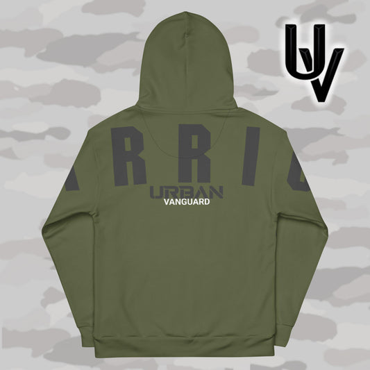 WARRIOR Hoodie grün - unisex